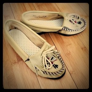 Genuine leather moccasins